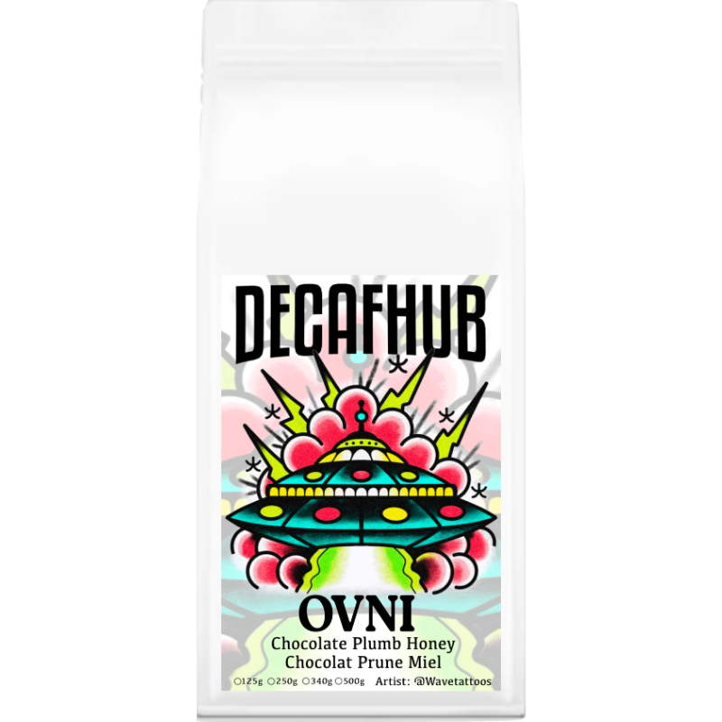 Best Decaf coffee Canada Montreal local artist roaster 250g OVNI beans ground